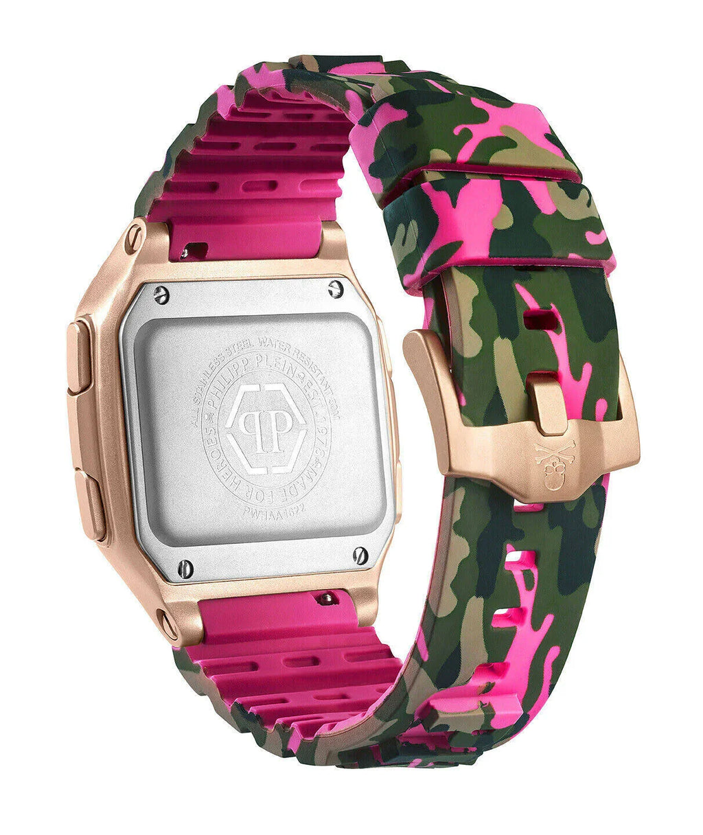 Philipp Plein Watch Hyper Shock Fuchsia Camo