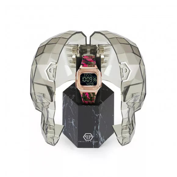 Philipp Plein Watch Hyper Shock Fuchsia Camo