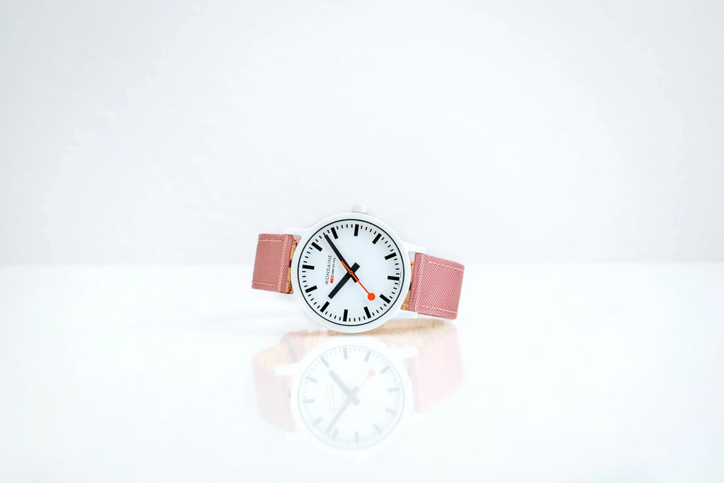 Mondaine Watch Essence White Pink