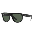 Ray-Ban Square Boyfriend Reverse Black Green Sunglasses RBR0501S