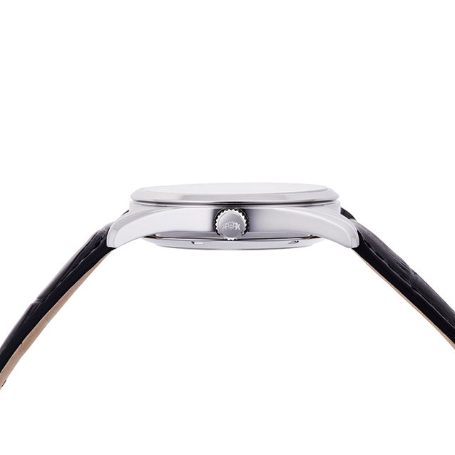 Orient Semi Skeleton Open Heart Men's Silver Watch