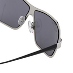 Raf Simons by Linda Farrow - Extra Small Rectangular Silver and Grey Lenses