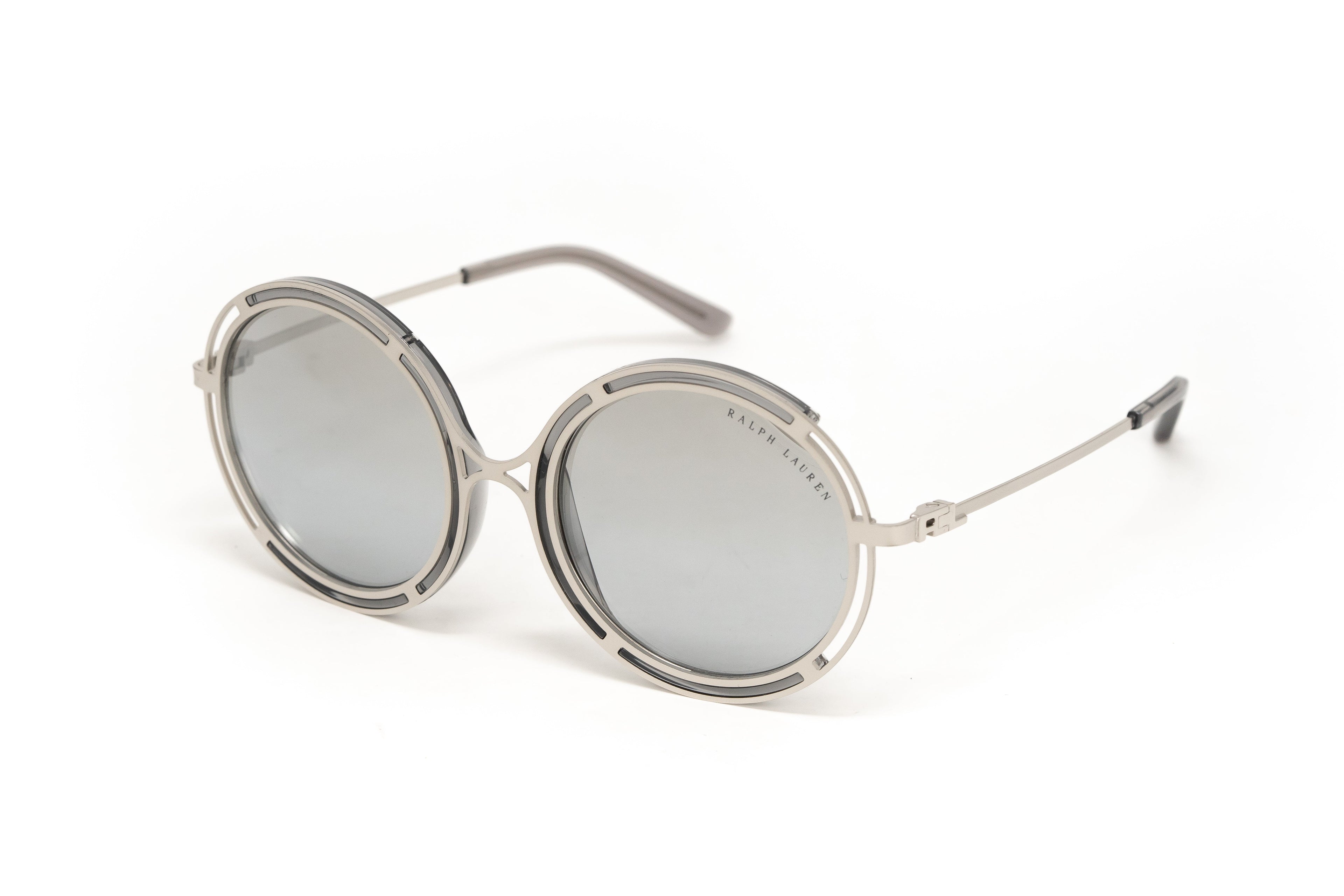 Ralph Lauren Women's Sunglasses Oversized Round Silver