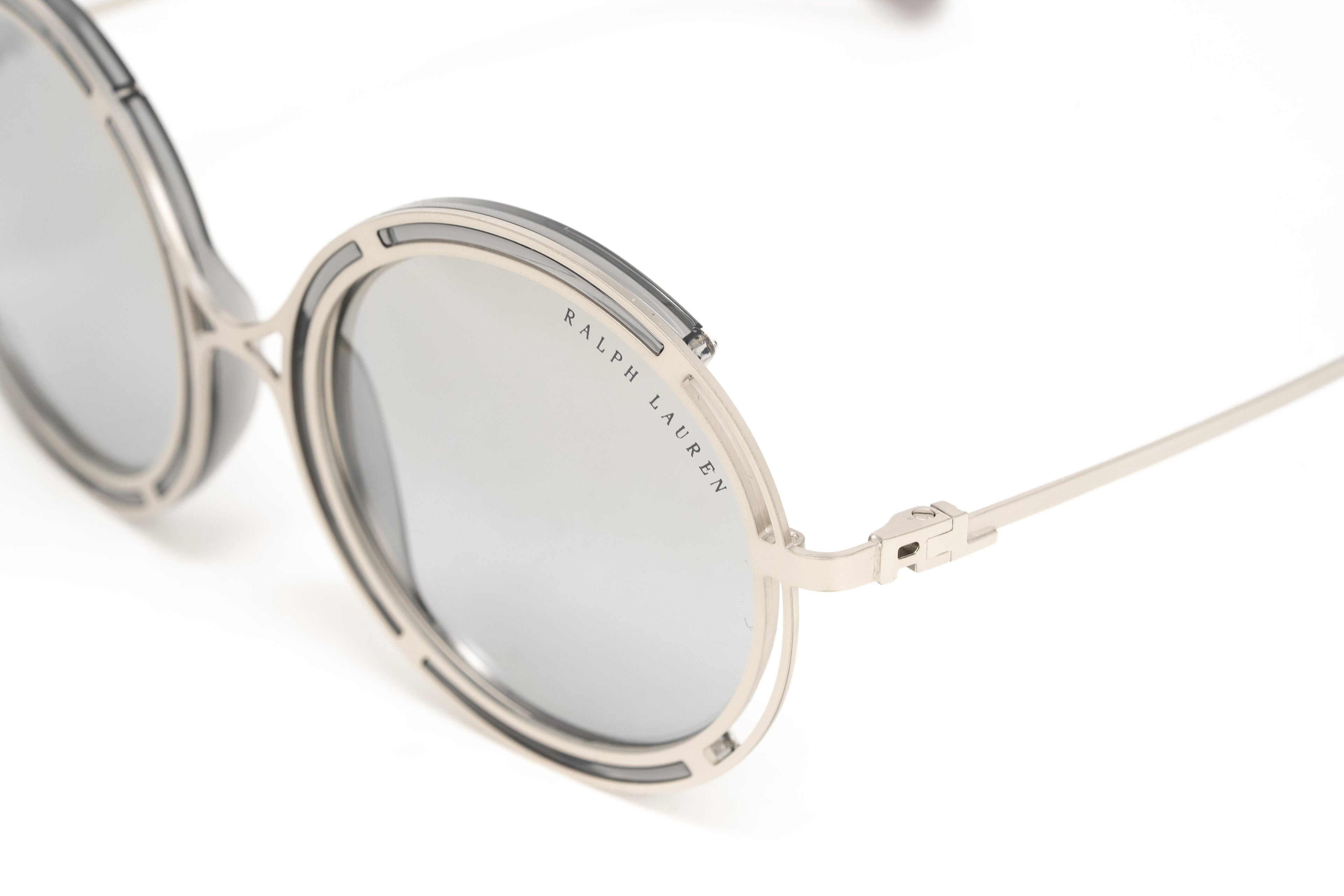 Ralph Lauren Women's Sunglasses Oversized Round Silver