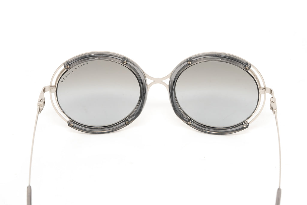 Ralph Lauren Women's Sunglasses Oversized Round Silver