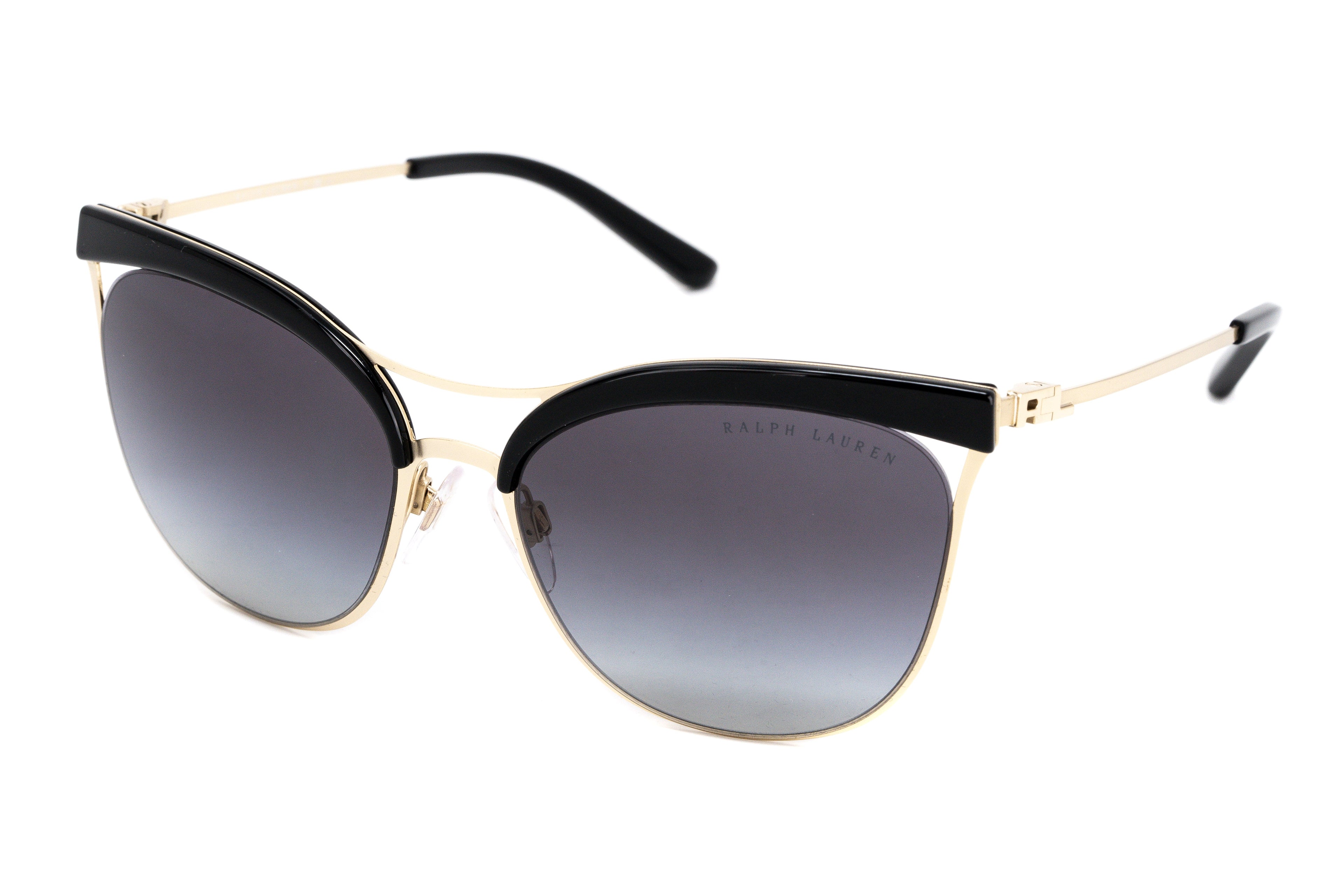 Ralph Lauren Women's Sunglasses Browline Black/Gold
