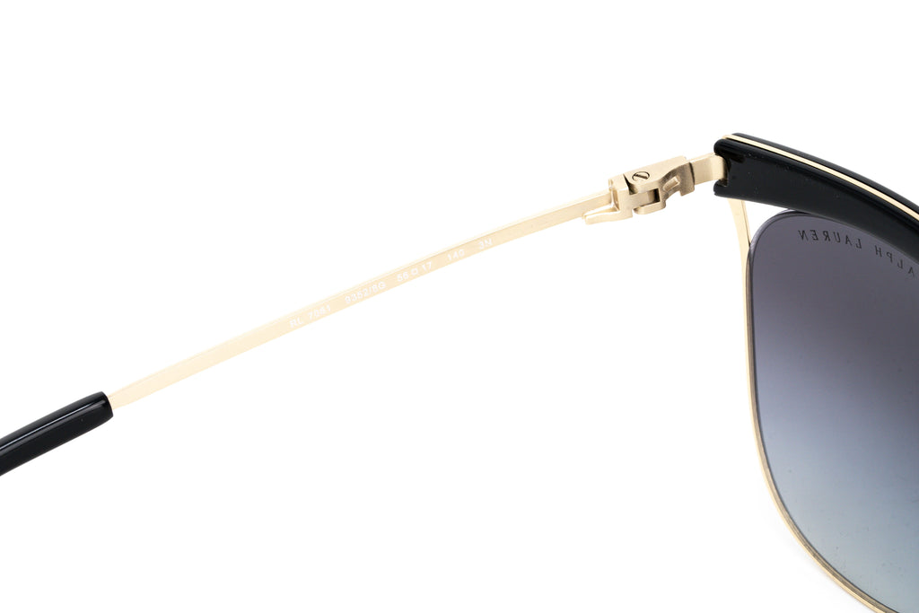 Ralph Lauren Women's Sunglasses Browline Black/Gold