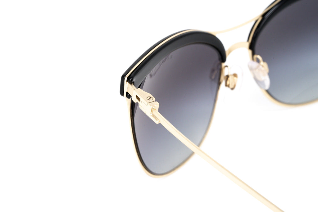 Ralph Lauren Women's Sunglasses Browline Black/Gold