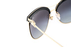 Ralph Lauren Women's Sunglasses Browline Black/Gold