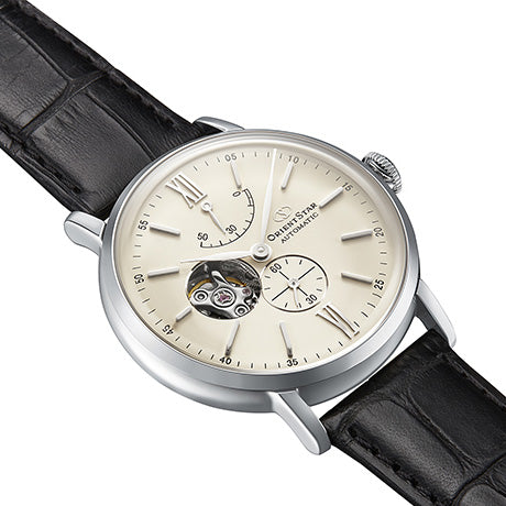Orient Star Open Heart Men's Champagne Watch