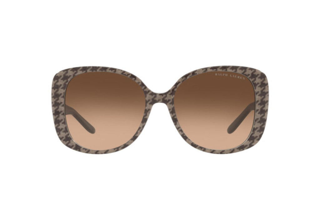 Ralph Lauren Women's Sunglasses Oversized Square Beige Houndstooth