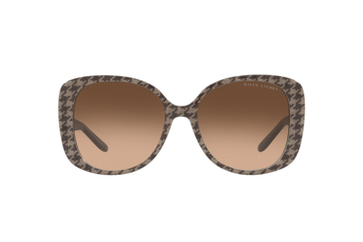 Ralph Lauren Women's Sunglasses Oversized Square Beige Houndstooth