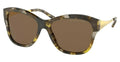 Ralph Lauren Women's Sunglasses Oversized Butterfly Mustard Marble