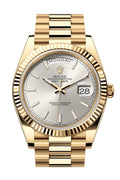 Rolex Day-Date 40 Silver Dial 18K Yellow Gold President