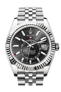 Rolex Sky Dweller 42 Black Dial Oyster Stainless Steel Jubilee Mens  336934
