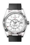 Rolex Sky Dweller 42 White Dial White Gold Mens  336239