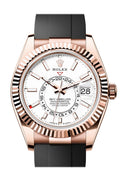 Rolex Sky Dweller 42 White Dial Dial Rose Gold Mens  336235