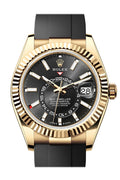 Rolex Sky Dweller 42 Black Dial Yellow Gold Mens  336238