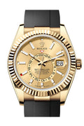 Rolex Sky Dweller 42 Champagne Dial Yellow Gold Mens  336238