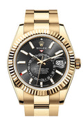 Rolex Sky Dweller 42 Black Dial Yellow Gold Oyster Mens  336938