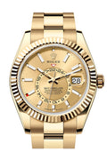 Rolex Sky Dweller 42 Champagne Dial Yellow Gold Oyster Mens  336238