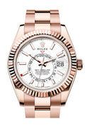 Rolex Sky Dweller 42 White Dial Rose Gold Oyster Mens  336935