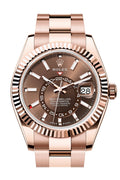 Rolex Sky Dweller 42 Chocolate Dial Rose Gold Oyster Mens  336935