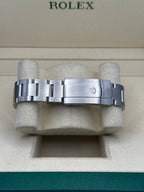 Rolex Steel Oyster Perpetual 39  - Dark Rhodium Index Dial - 114300 drio