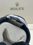 Rolex White Gold  Daytona 40  - Steel Index Dial - Black Oysterflex Strap - 116519LN