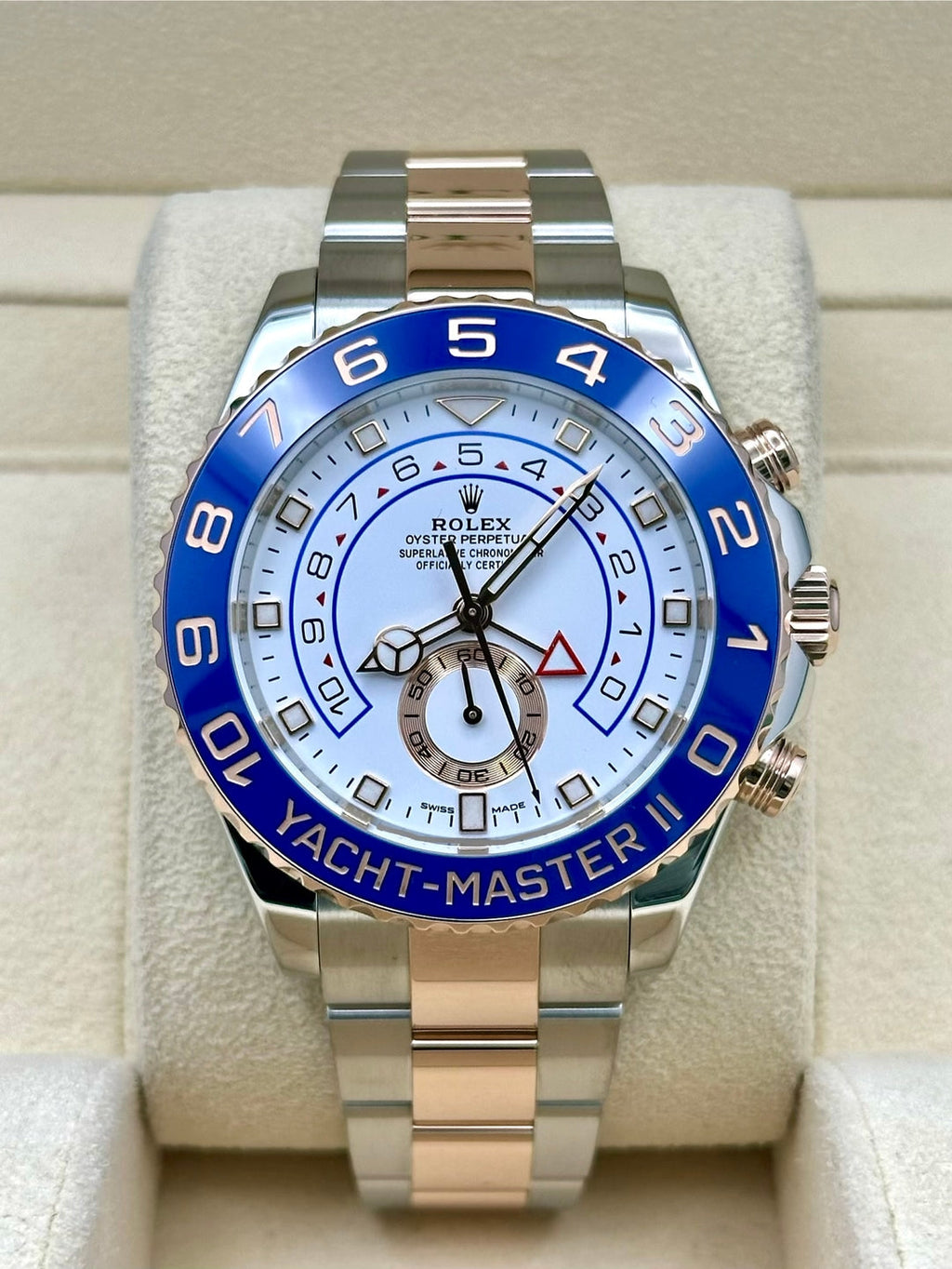 Rolex Steel Yacht-Master II 44  - White Dial - 116681