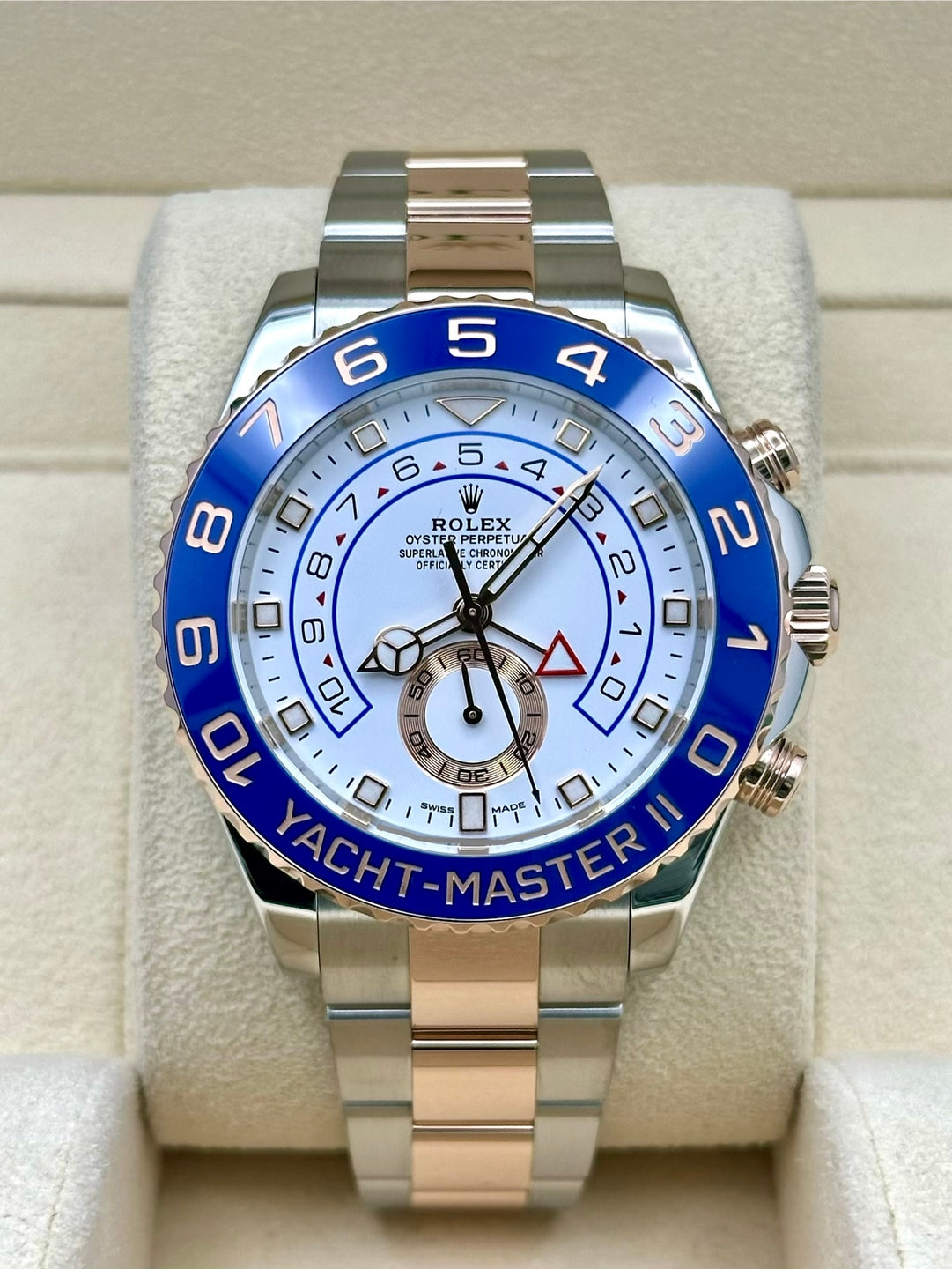 Rolex Steel Yacht-Master II 44  - White Dial - 116681