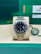Rolex Steel GMT-Master II 40  - Black Bezel - Black Dial - Oyster Bracelet - 116710LN