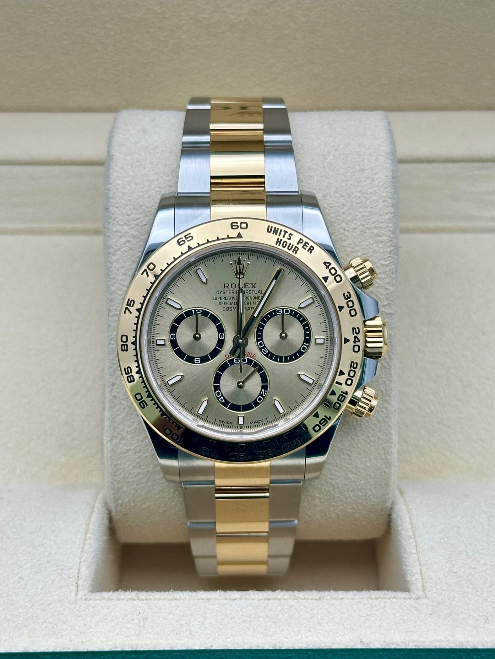 Rolex Yellow Rolesor  Daytona  - Fixed Bezel - Golden Index Dial - Oyster Bracelet - 126503 chio