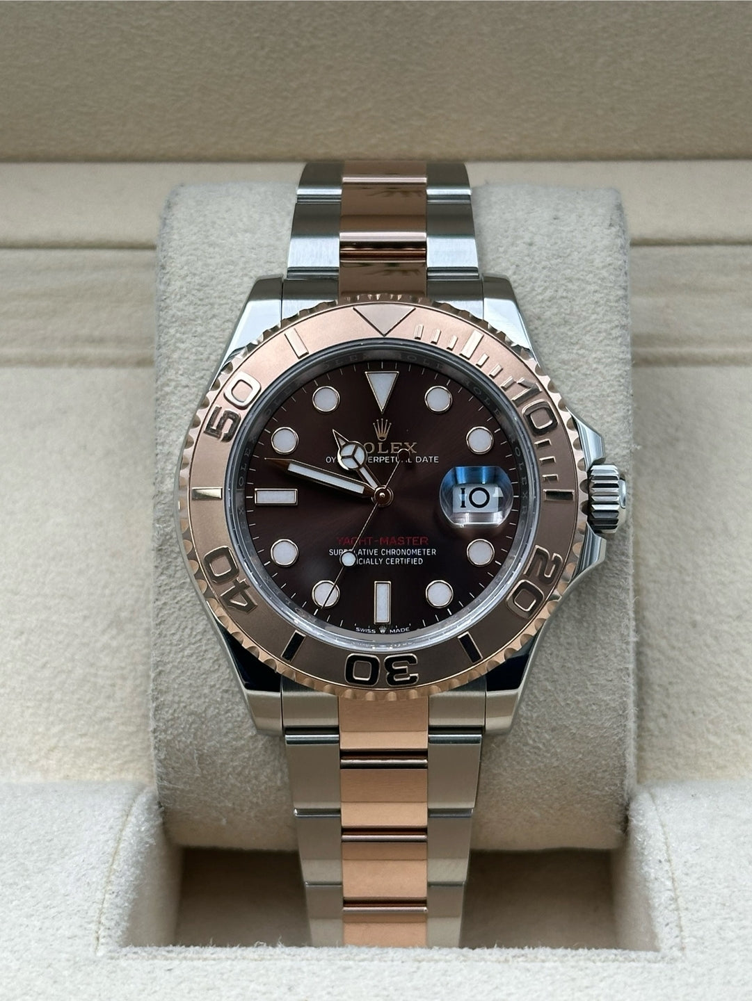 Rolex Steel and Everose Gold Yacht-Master 40  - Chocolate Dial - 3235 Movement - 126621 cho