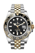 ROLEX GMT-Master II Black Dial Steel 18kt Yellow Gold