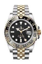 ROLEX GMT-Master II Black Dial Steel 18kt Yellow Gold