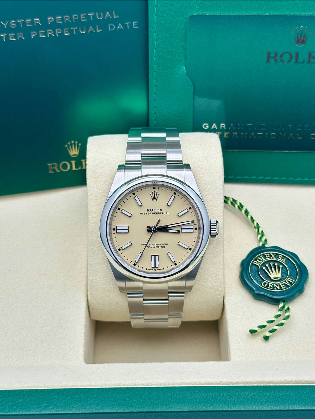 Rolex Oyster Perpetual 41 Beige Dial Oyster Bracelet - 134300 - 2025