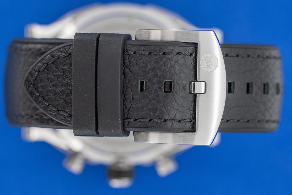 L&JR Men's Chronograph Day Date Black Watch