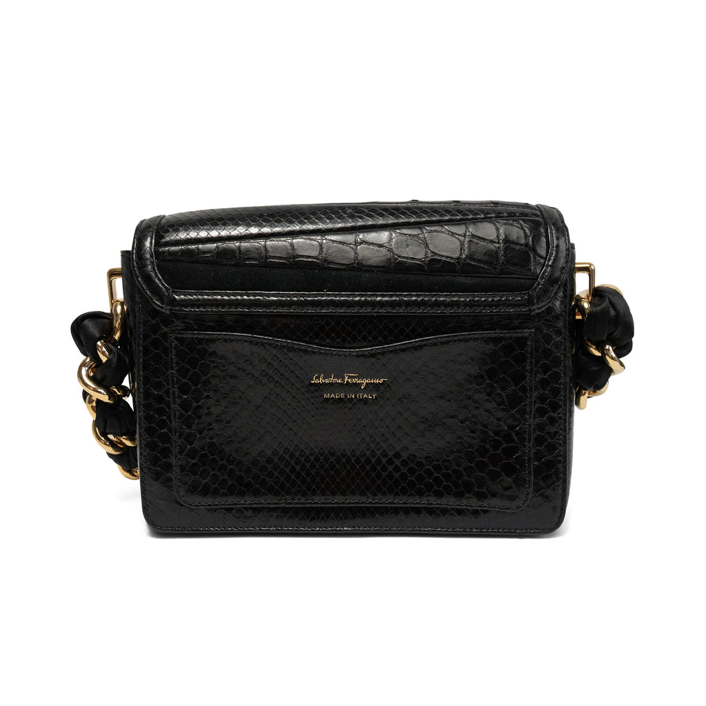 Salvatore Ferragamo 'Jade Suede Leather Gancini' Handbag
