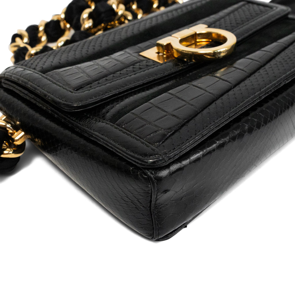 Salvatore Ferragamo 'Jade Suede Leather Gancini' Handbag
