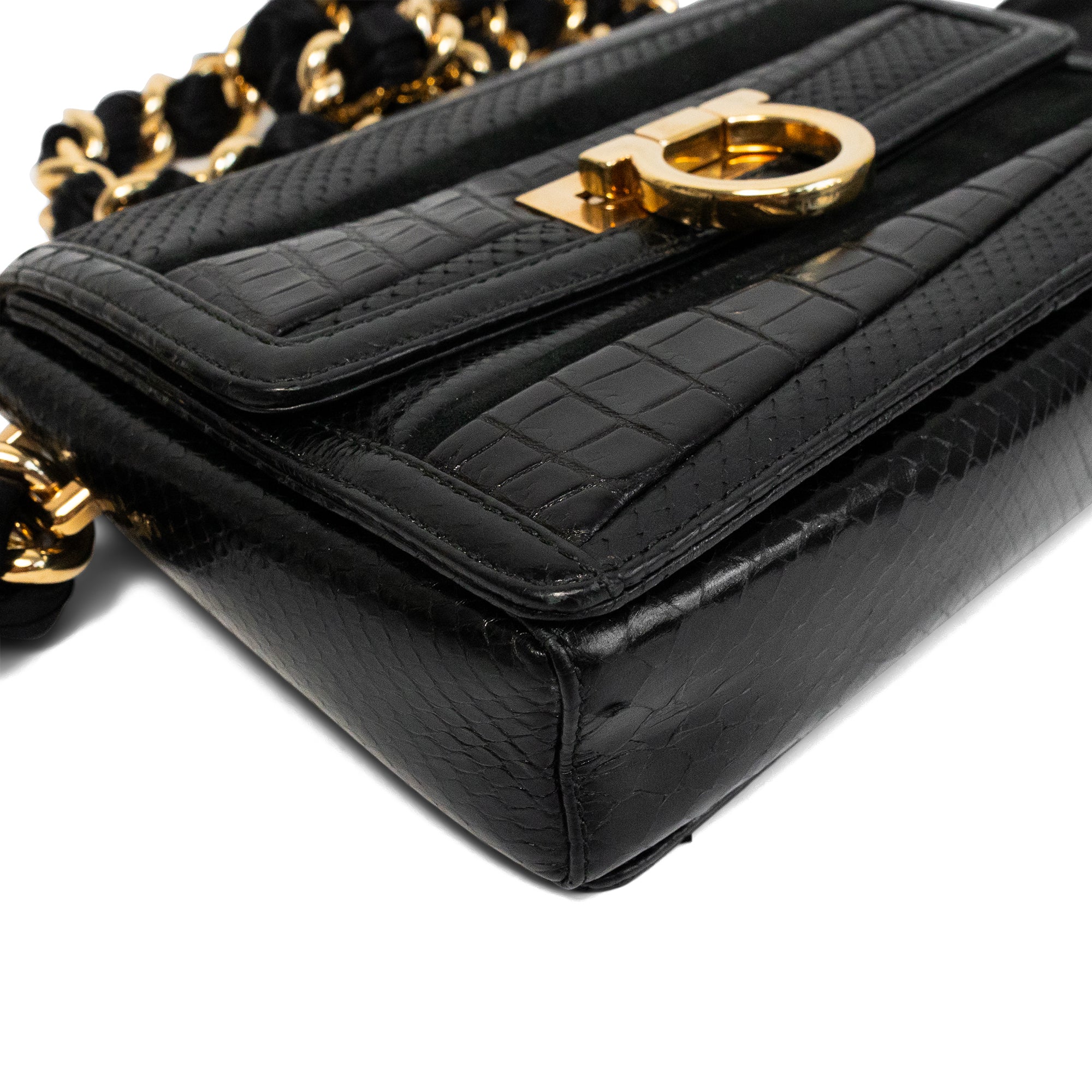 Salvatore Ferragamo 'Jade Suede Leather Gancini' Handbag