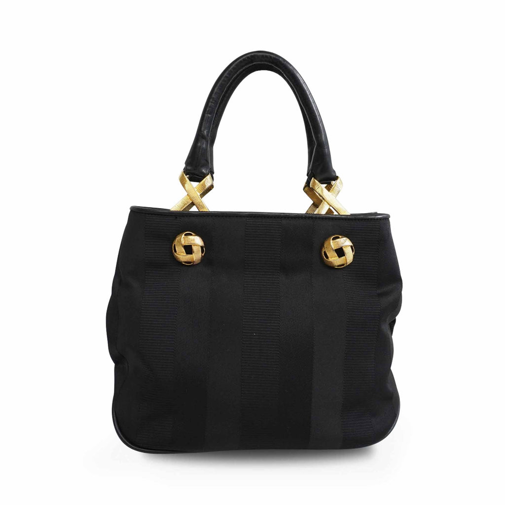 Salvatore Ferragamo Jacquard Tote Bag