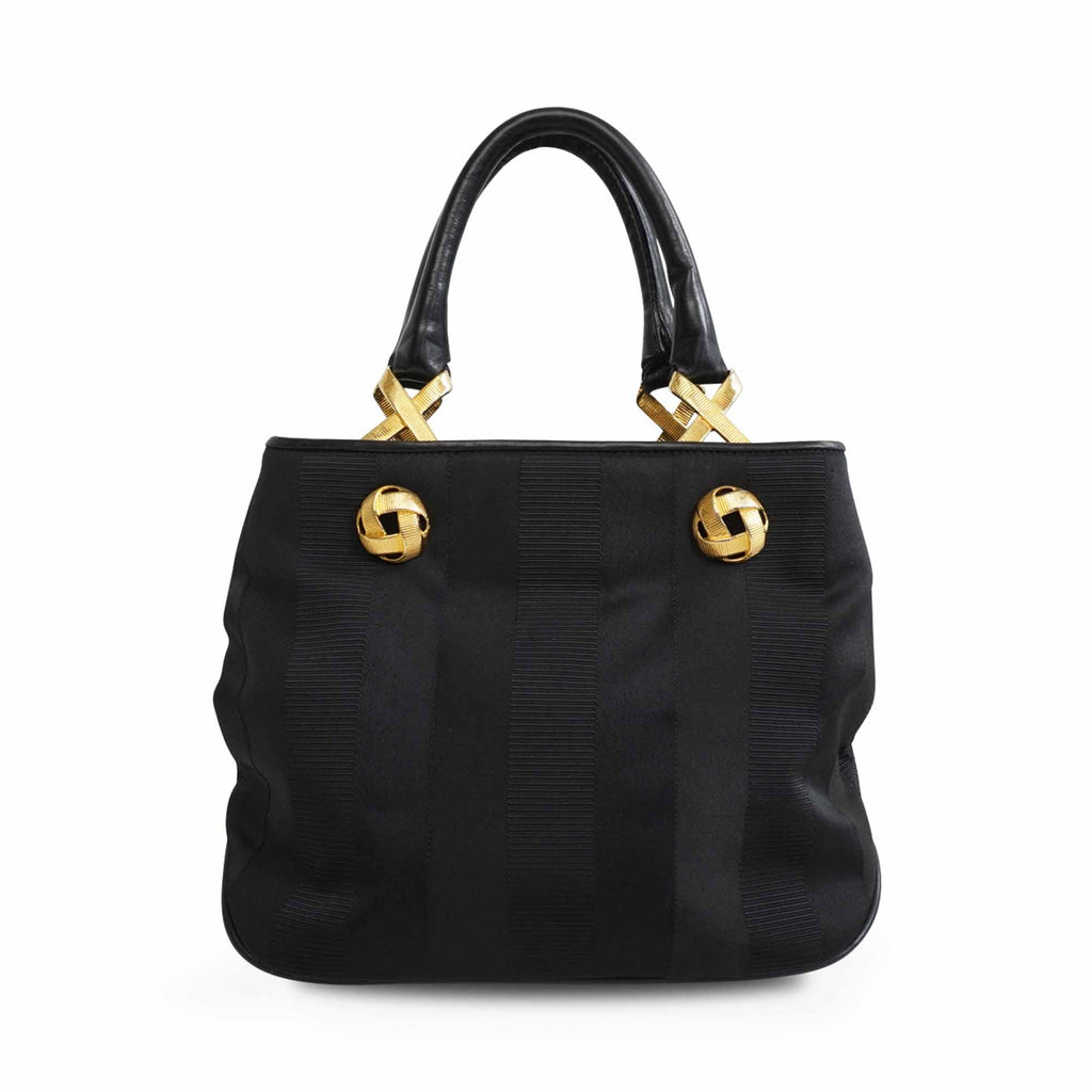 Salvatore Ferragamo Jacquard Tote Bag