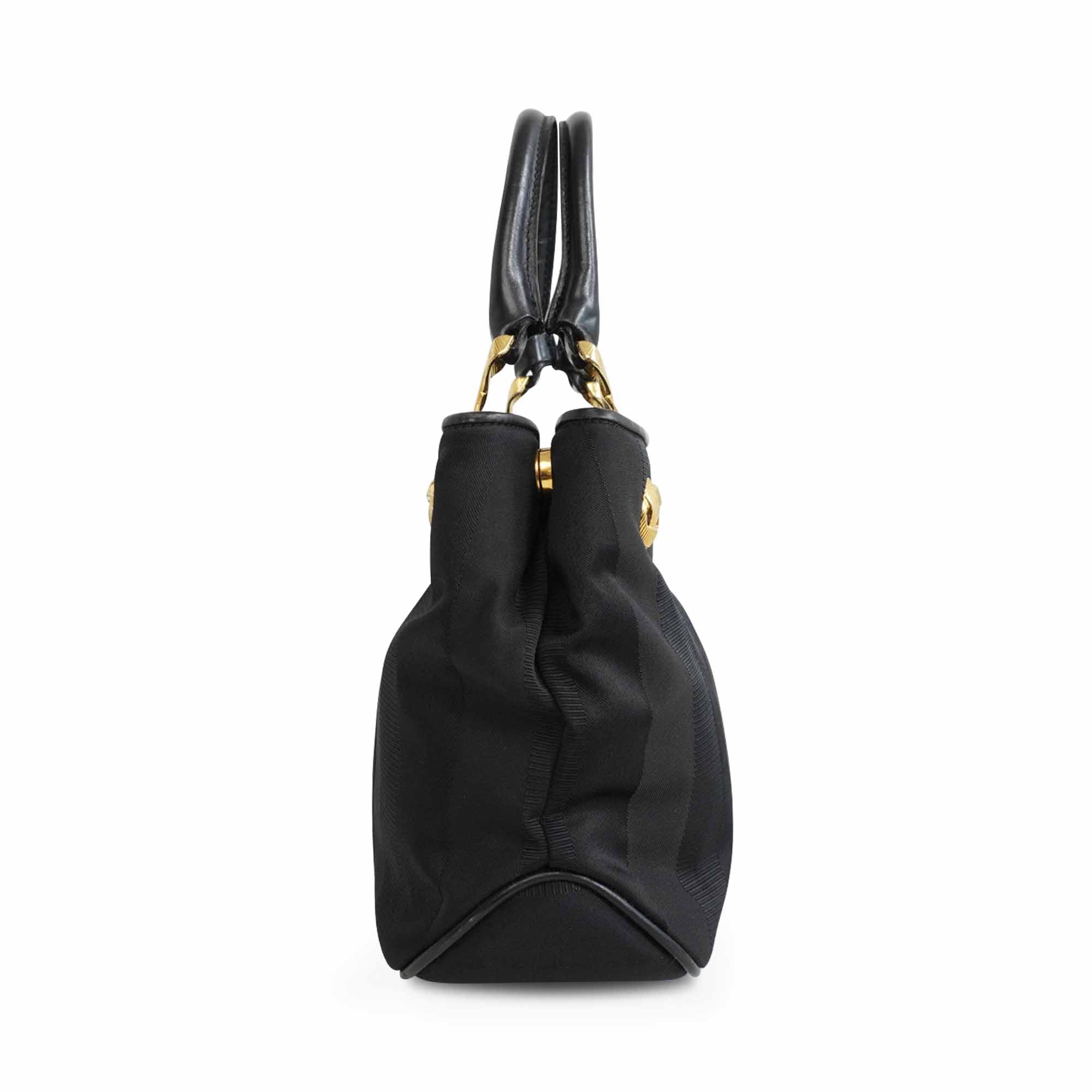 Salvatore Ferragamo Jacquard Tote Bag
