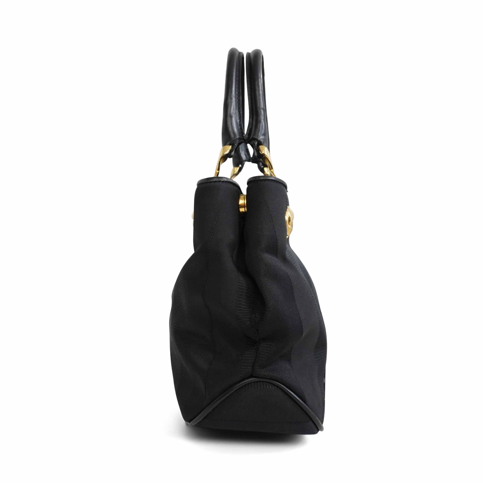 Salvatore Ferragamo Jacquard Tote Bag
