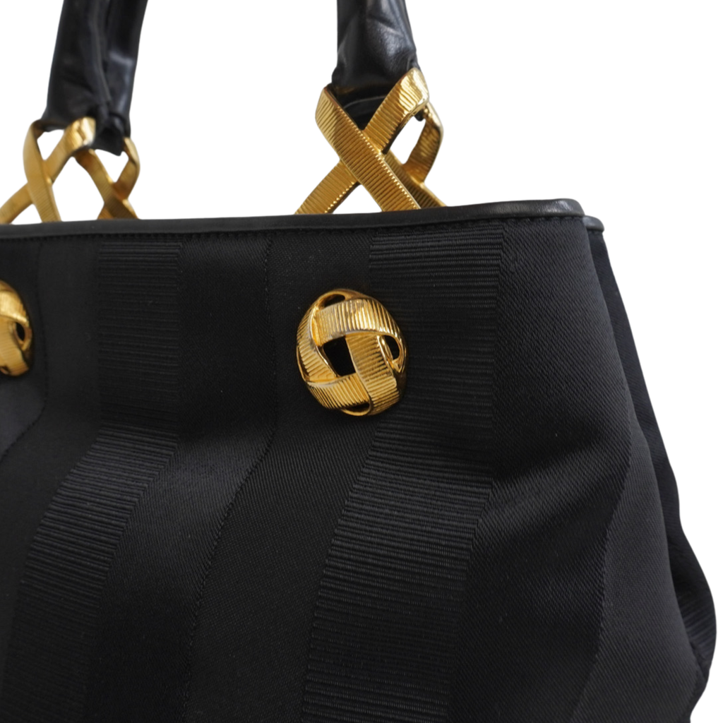 Salvatore Ferragamo Jacquard Tote Bag