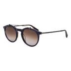 Converse Unisex Sunglasses Round Flat Top Navy and Brown