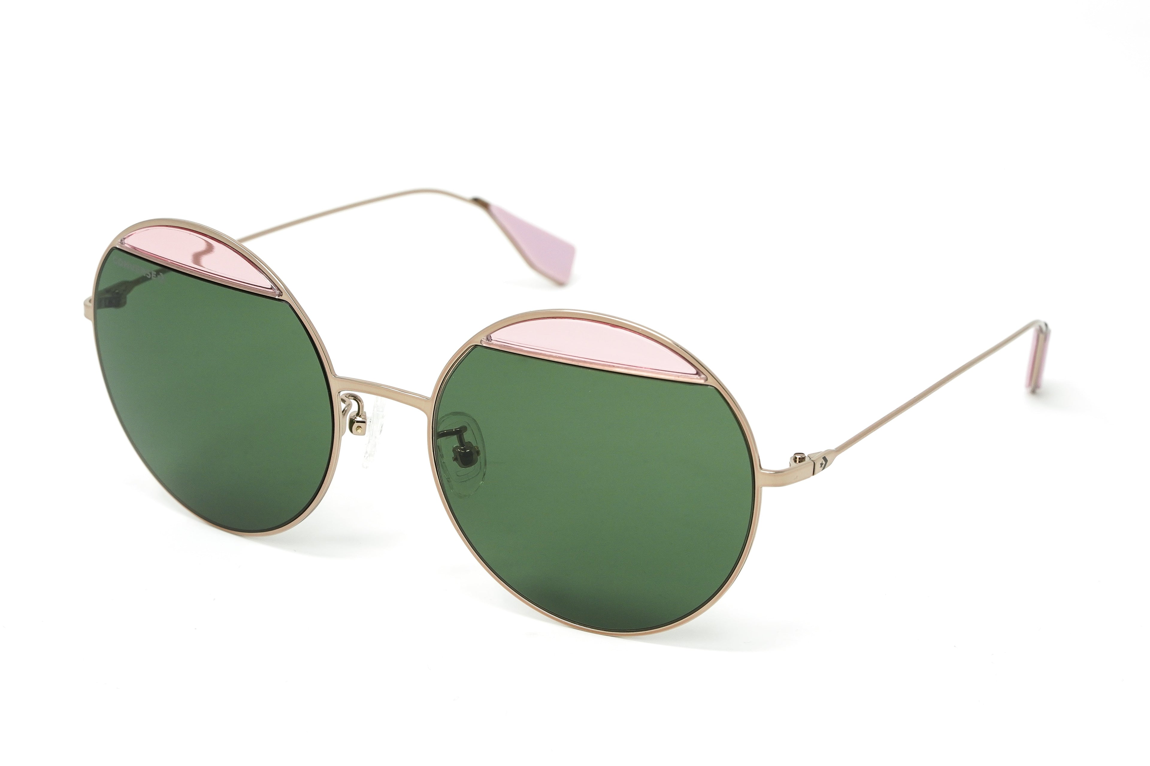 Converse Women's Sunglasses Round Bronze and Green Lenses