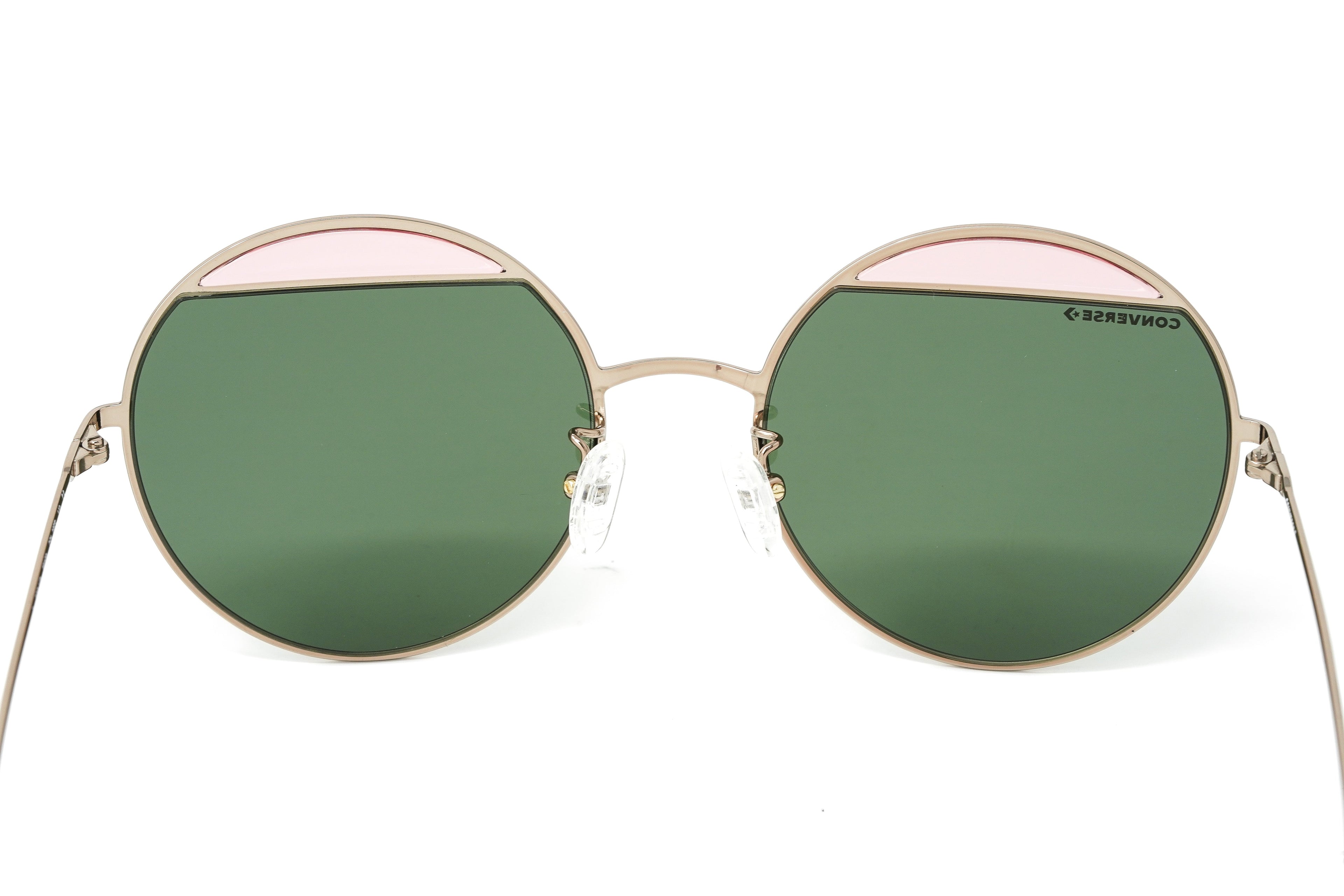 Converse Women's Sunglasses Round Bronze and Green Lenses