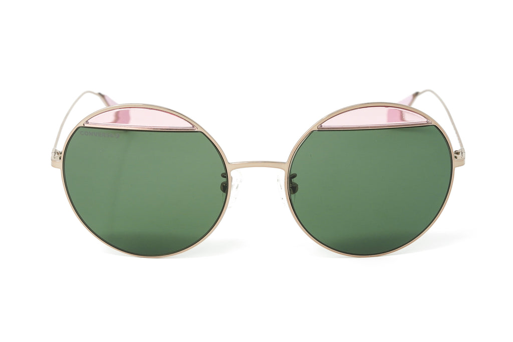 Converse Women's Sunglasses Round Bronze and Green Lenses